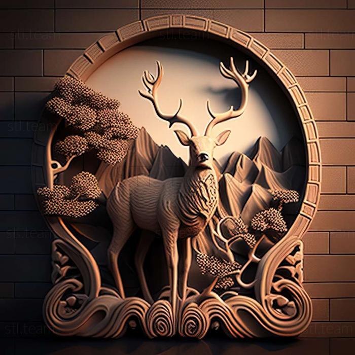 3D model Great Wall Deer (STL)